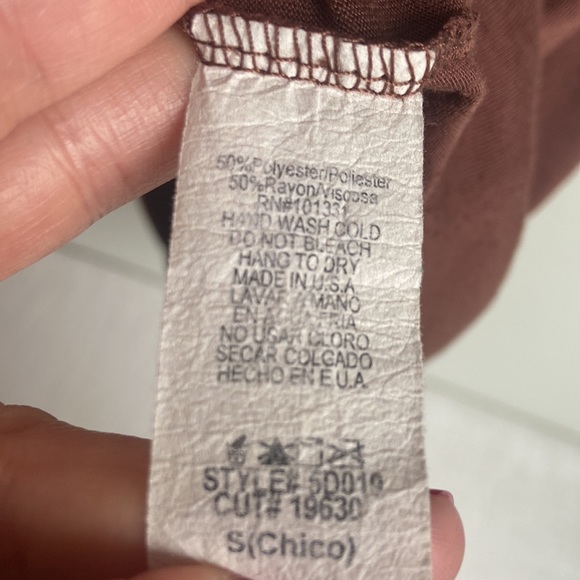 Charlotte Russe brown top small - Picture 5 of 6